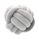 thumbnail image 2 of Nudo Almohada Bola Grueso Cómodo Almohadas Anudadas Para Sala De Estar Hogar Sofá Gris Claro, 2 of 5