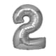 thumbnail image 1 of Globo mylar 32" silver # 2, 1 of 1