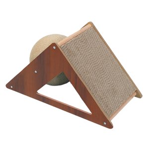 Magideal - Bola Para Rascar Gatos, Base De Madera Estable, Juguete Para Gatos De Interior Con Cuerda De Sisal, Juguete Interactivo, Almohadilla Para Rascar Gatos L