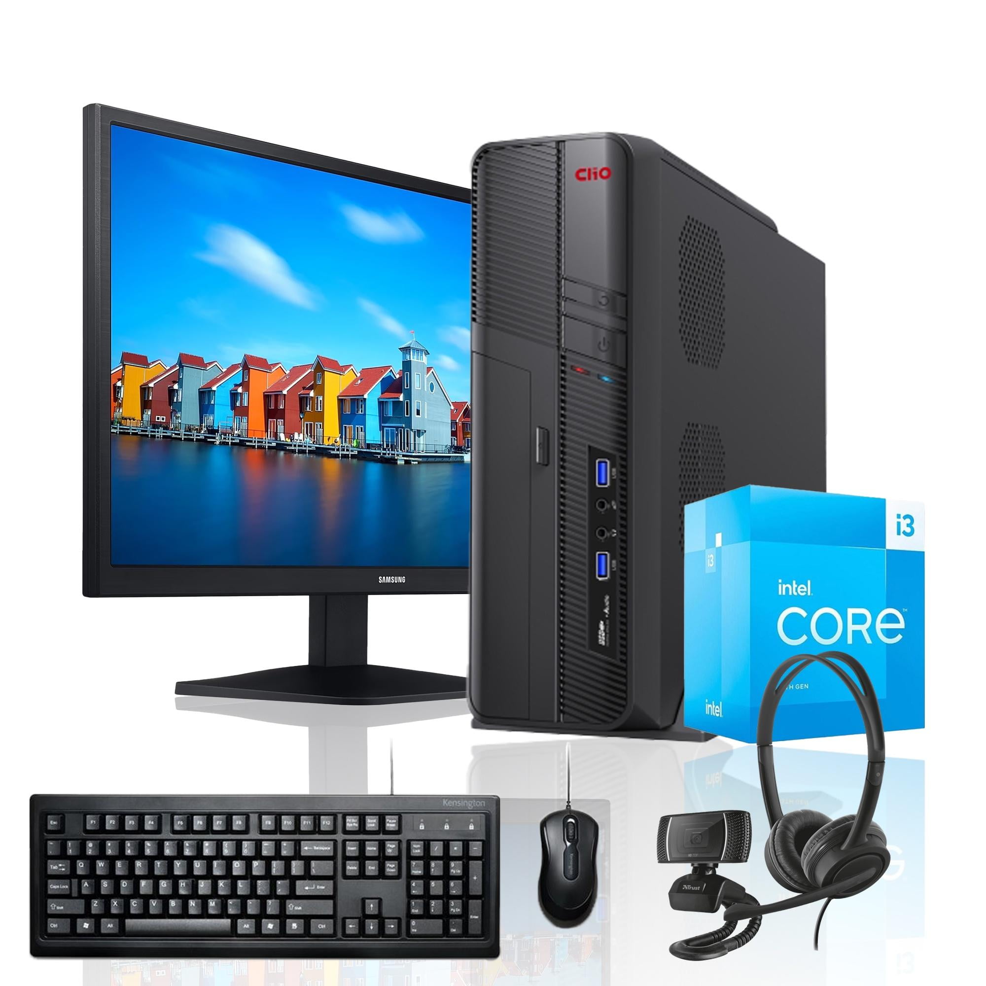 Pc Slim + Monitor 22 + Perif: Intel Core I3 13100 8Gb 500Gb Uhd 730 Wifi