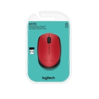 Logitech - Mouse Inalámbrico Sensor Optico Rojo