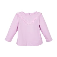 Pillin - Polera Bebé Niña Manga Larga Broderie Malva