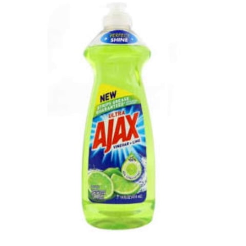 Detergente Para Trastes Ajax Limón 828 Ml Paquete De 9