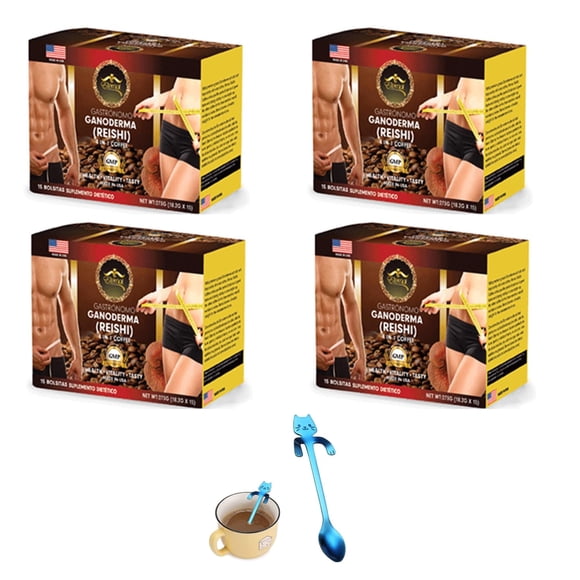 Café Eternal Spirit Beauty 4 en 1 con Ganoderma, paquete de 4