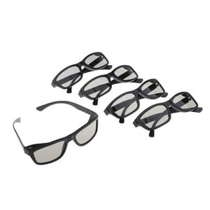 Genérico - 5X Gafas 3D Pasivas Para Panasonic, Toshiba, Y Otros Tvs 3D Pasivos Negras (Gafas 3D)