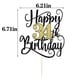 thumbnail image 2 of Decoración para tarta Ruscalin de feliz cumpleaños de 34 años, 34 decoraciones para tartas de fiesta, 2 of 7