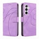thumbnail image 1 of Funda tipo cartera con tapa para Samsung Galaxy S25 con tarjetero, soporte y cubierta magnética Morado, 1 of 6