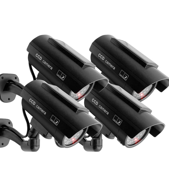 Cámara de Seguridad Solar F FINDERS&CO Pack de 4 Negro