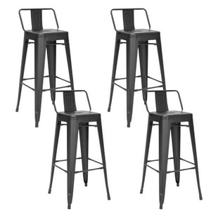 Klik Muebles - Pack De 4 Taburetes Tolix De Acero - Negro