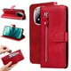 thumbnail image 1 of Funda con Cremallera para Xiaomi Redmi Note 14 Pro Plus 5G, Carcasa Cartera de Cuero PU con Soporte y Tarjetero, 1 of 5