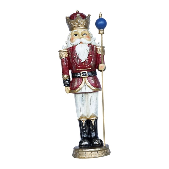25,5 Cm Navidad Cascanueces Soldado Escritorio Resina Cascanueces Soldado Decoración