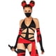thumbnail image 1 of Disfraz Leg Avenue Killer Ninja negro/rojo para mujer, talla pequeña, 1 of 8
