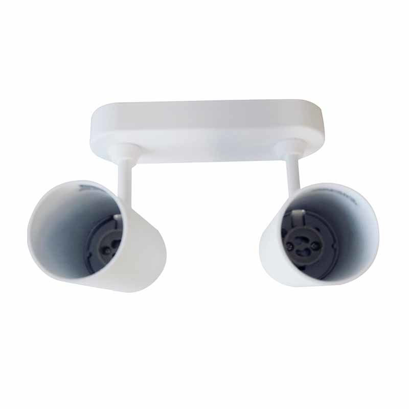 Bp Iluminación - Barra 2 Luces Gu10 Arsis Blanco Mate S/Amp