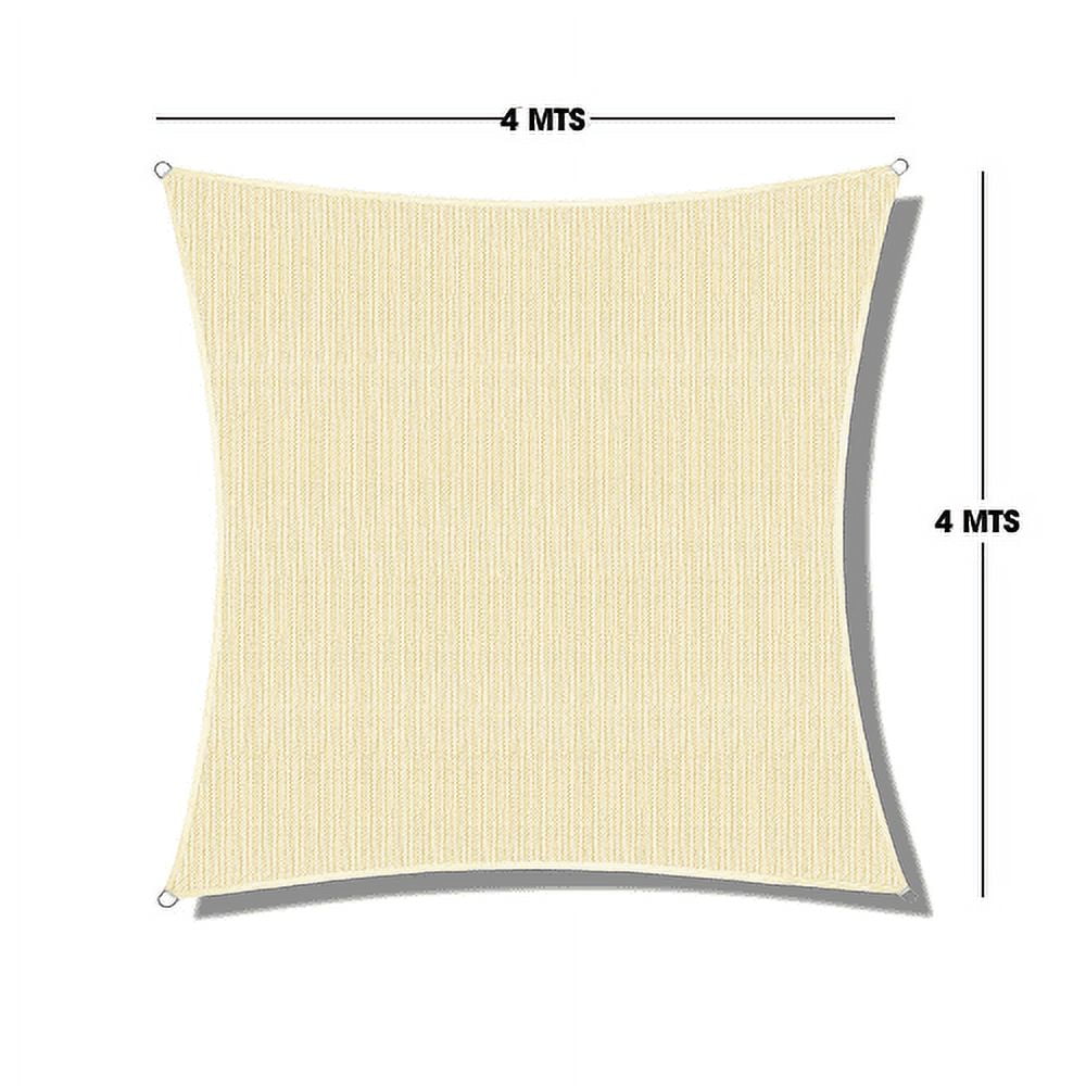 Britbox - Pack X2 Toldos Quitasol P-uv Cuadrado 4x4 Mt Malla Beige