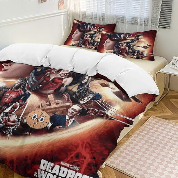 Edredón Deaool Wolverine Bedding Se Juego De Ropa De Cama De 3 Piezas Suave Para Dormitorio All Seas