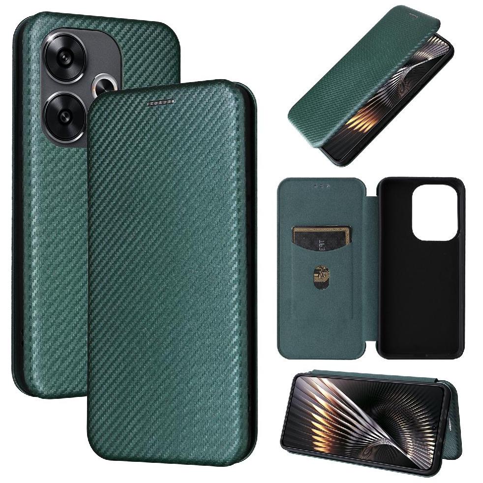 Funda Flip Para Foxdock Xiaomi Poco F6 - Funda Magnética De Negocios, Funda Protectora Delgada