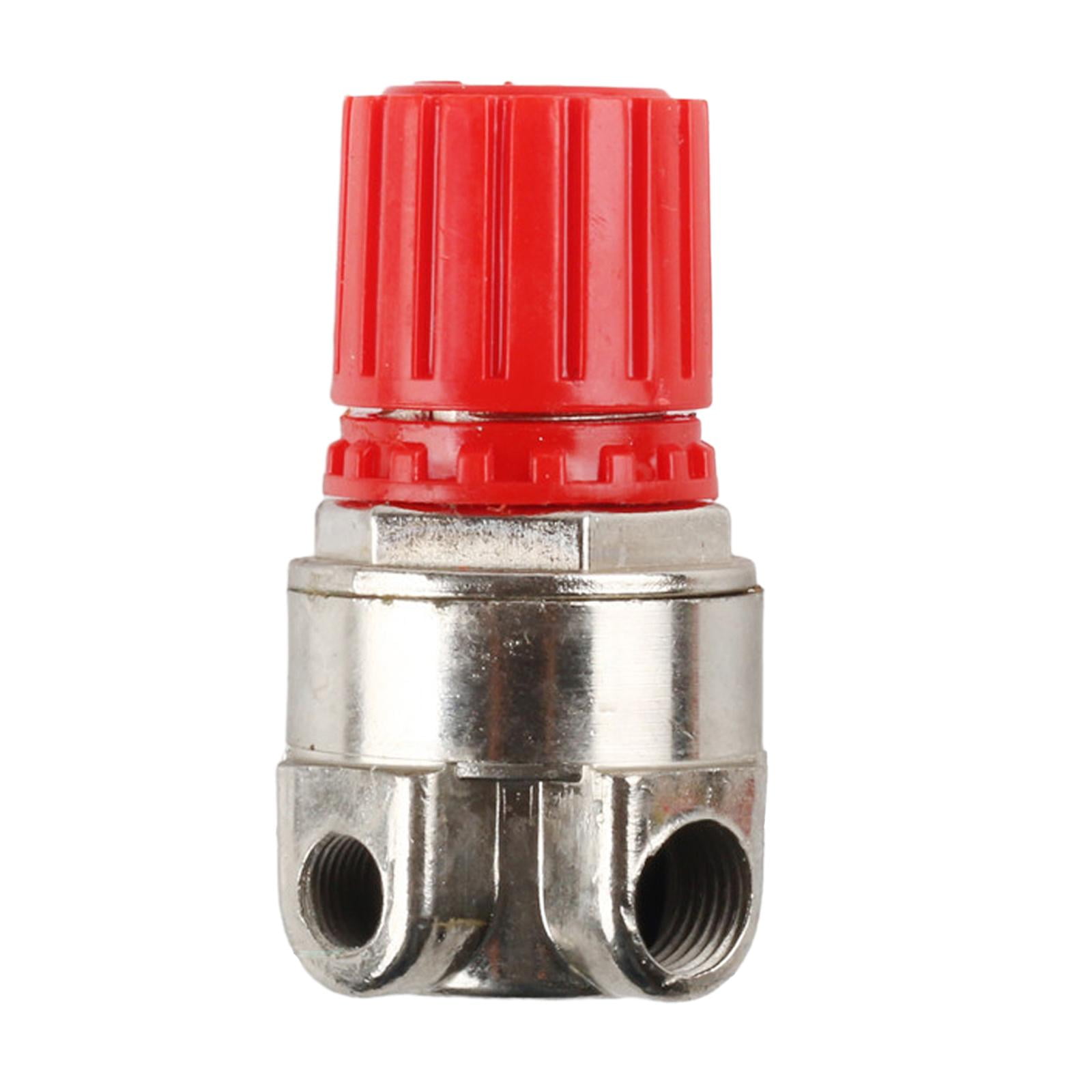 Magideal - Piezas De Compresor De Aire Válvula Reguladora Reemplazo De Presión Del Compresor Presión Del Compresor De Aire Para Herramienta Neumática Carpintería Cuatro Agujeros