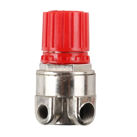 Magideal - Piezas De Compresor De Aire Válvula Reguladora Reemplazo De Presión Del Compresor Presión Del Compresor De Aire Para Herramienta Neumática Carpintería Cuatro Agujeros