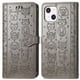 thumbnail image 1 of Funda Cartera FOXDOCK para iPhone 13 Mini , Flip PU con Relieve de Gatos y Perros, Tarjetero y Soporte, 1 of 6