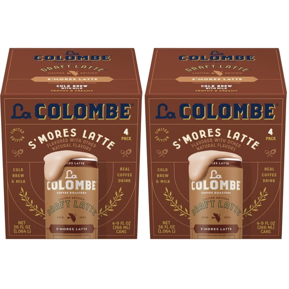 Coffee La Colombe Latte Frío de Cold Brew S'mores 4 Pack 266 ml