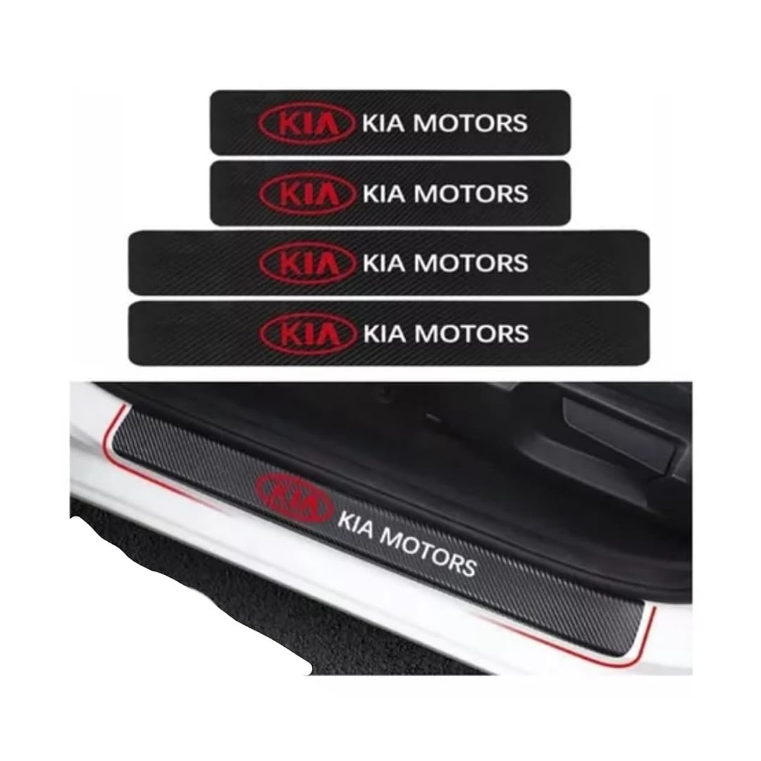 Mundo Accesorios - Cubre Zócalos Adhesivos Para Autos Y Camionetas Universal Kia