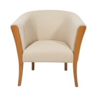 Diseños Valestrini - Sitial Esmeralda Lino Crudo