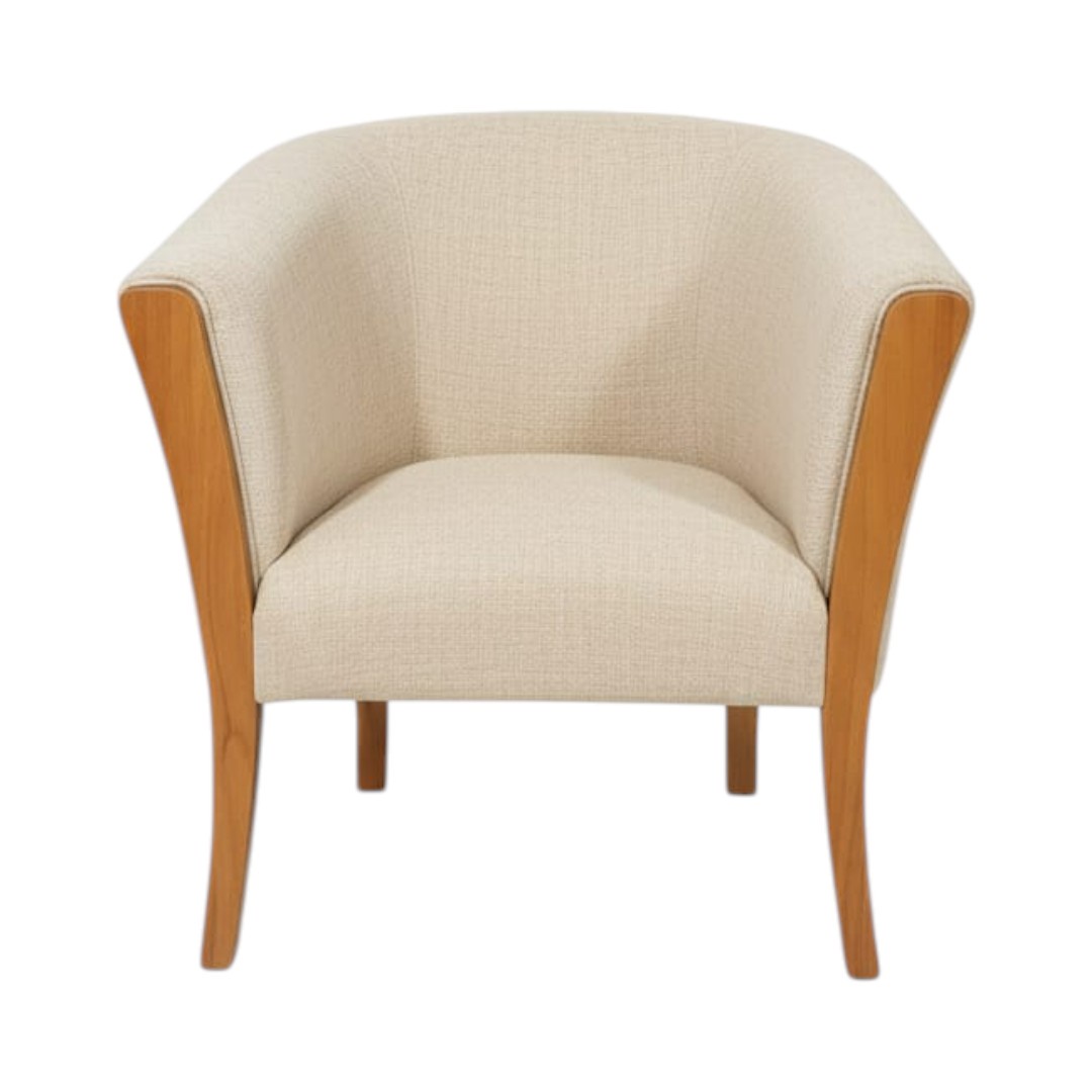 Diseños Valestrini - Sitial Esmeralda Lino Crudo