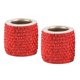thumbnail image 4 of 2x Crystal Diamond Car Reposacabezas Reposacabezas Collares Anillos Decoraciones Rojo, 4 of 5