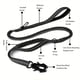 thumbnail image 2 of Correa de perro para uso pesado, Plomo de amortiguador de choques Bungee con 2 mango acolchado, Clip de mosquetín de metal, Cinturón de seguridad para coches, Corral fuerte sin tirar para pe, 2 of 3
