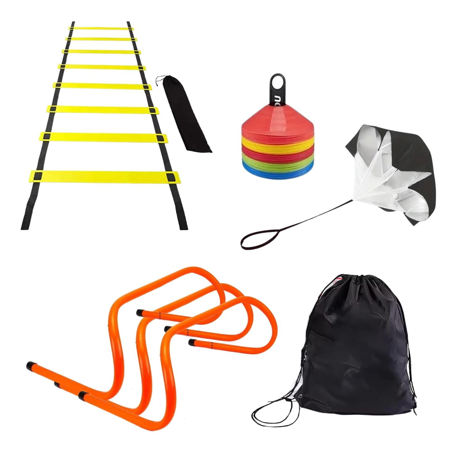 Auckland Outdoor - Set Entrenamiento Deportivo Coordinacion Footwork. 56 Piezas Multicolor