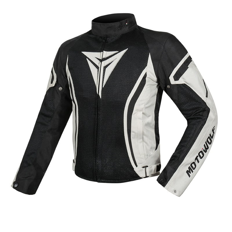 Chaqueta Para Motociclismo Oxford 600d Motowolf 0505 - Blanca Talla 4xl (2xl-us)