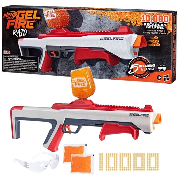 Lanzador Nerf Pro Gelfire Raid