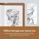 thumbnail image 3 of Tableta digital de dibujo para cuaderno HUION Note 2 en 1 A5, 3 of 3