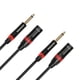 thumbnail image 1 of Cable Pro-Audio Rannsgeer 1/4 TS a XLR macho de 30 cm, paquete de 2, 1 of 3