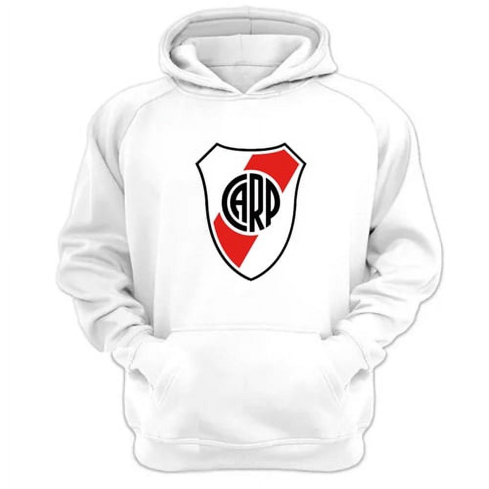 Genérico - Polerón Canguro River Plate Blanco Talla Xs Unisex