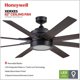 thumbnail image 3 of Ventilador de Techo Honeywell Xerxes 62 Pulg Negro LED, 3 of 3