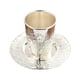 thumbnail image 2 of Copa Kiddush Con Platillo, Taza De Té, Vajilla, Cáliz Para Festividades De Shabat, 2 of 5