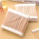thumbnail image 3 of 100pcs Double Head Cotton Swab Women Makeup Cotton Buds Tip For Wood Sticks Nose Ears Cleaning Health Care Tools, 3 of 3