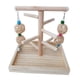 thumbnail image 2 of Soporte De Madera Para Pájaros, Gimnasio, Mesa, Loro, Juguete, Periquito, Percha De Madera Maciza, Percha Para Pájaros, 2 of 5