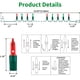 thumbnail image 4 of Luces navideñas LAMPHOME 100 rojas y verdes, 20 m, incandescentes, 4 of 7
