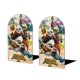thumbnail image 1 of Kung Fu Panda 4 Sujetalibros decorativos temáticos, tope para estantería con base antideslizante, uso dual para hogar y oficina - 2 piezas, 1 of 6