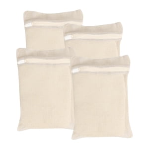 Bothyi - 4 Bolsas De Lavandería De Malla De Algodón Con Cremallera Para Ropa De Bebé, Camisetas, Ropa Interior, Talla M