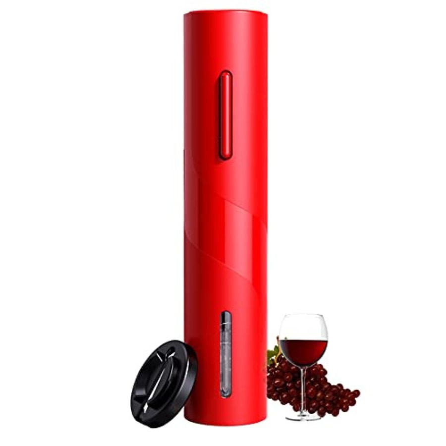 Click Ventas - Destapador De Vinos Sacacorchos Electrico Recargable Rojo