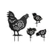 thumbnail image 2 of Estacas De Animales De Gallina Y Gallo, Estatua De Gallo De Jardín Vívida Para Patio Trasero, 4 Piezas, 2 of 5