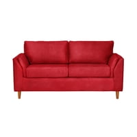 Latam Home - Sofá Milan 2C Con Resortes Pocket Cuero Kentucky Rojo