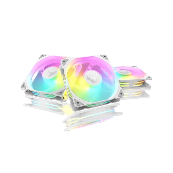 Ventilador Tuf Gaming Tr120 De 120 Mm Argb Blanco Paquete Triple