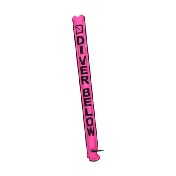 Marcador de superficie de buceo buoy buinio de buceo SMB profesional versátil de buceo versátiles alta visibilidad para bucear a los hombres mujeres Rosa