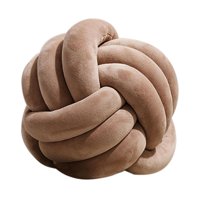 Bothyi - Almohada De Bola De Nudo Suave, Almohada Redonda Hecha A Mano Para Oficina, Sala De Estar, Marrón