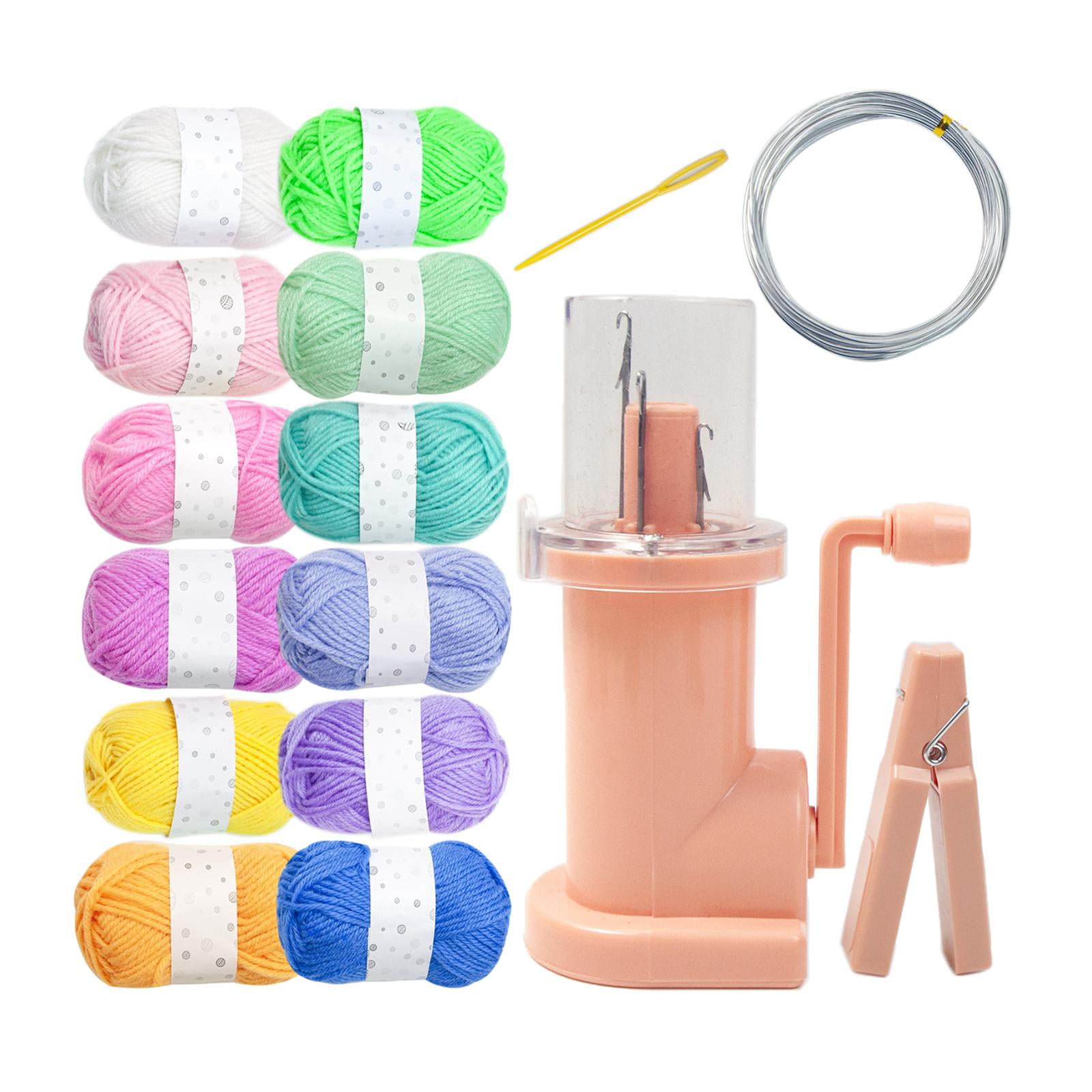 Magideal - Tejedor De Carrete Manual Fácil De Tejer, Adorno Para El Hogar, Máquina Trenzadora De Cuerda, Herramienta Para Tejer Para Pulsera, Suéteres Para Adult Hilo De 12 Colores Rosa