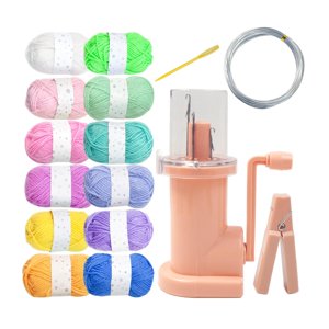 Magideal - Tejedor De Carrete Manual Fácil De Tejer, Adorno Para El Hogar, Máquina Trenzadora De Cuerda, Herramienta Para Tejer Para Pulsera, Suéteres Para Adult Hilo De 12 Colores Rosa